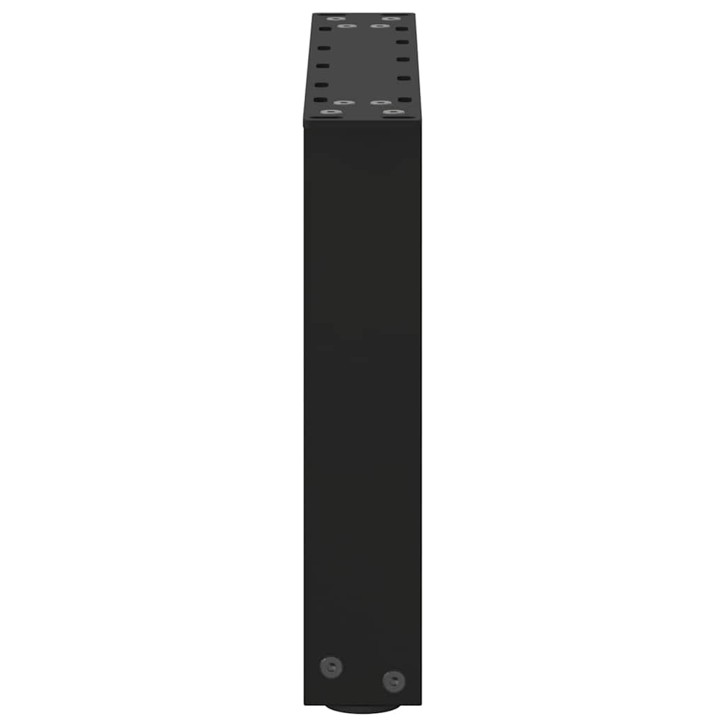 Noge za klub stolić U-oblik 2 kom Crne 40 x (30-31) cm Čelik