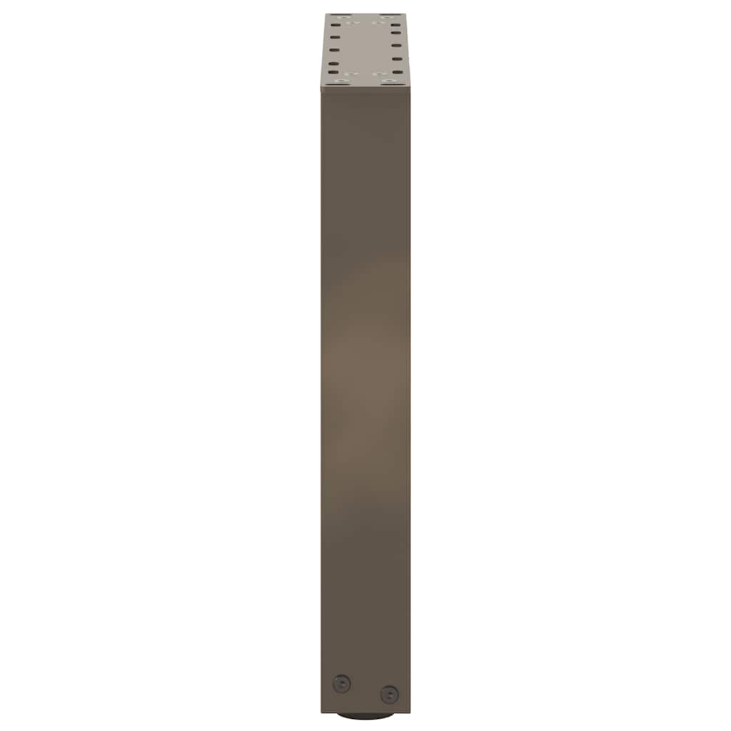 Noge za klub stolić U-oblik 2 kom Prirodni čelik 38 x (42-43) cm Čelik