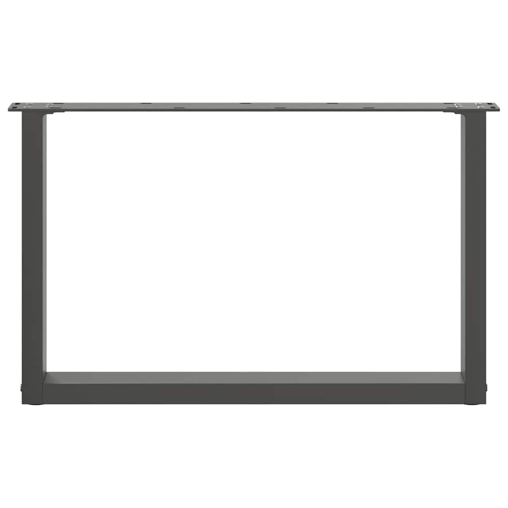 Noge za klub stolić U-oblik 2 kom antracit 70 x (42-43) cm čelik
