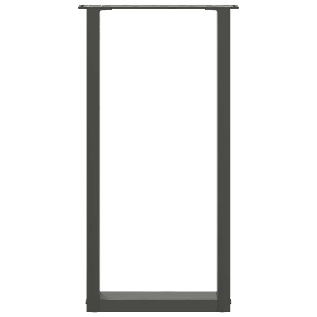 Noge za konzolni stol u obliku slova U, 2 kom, antracit, 28 x (72-73) cm, čelik