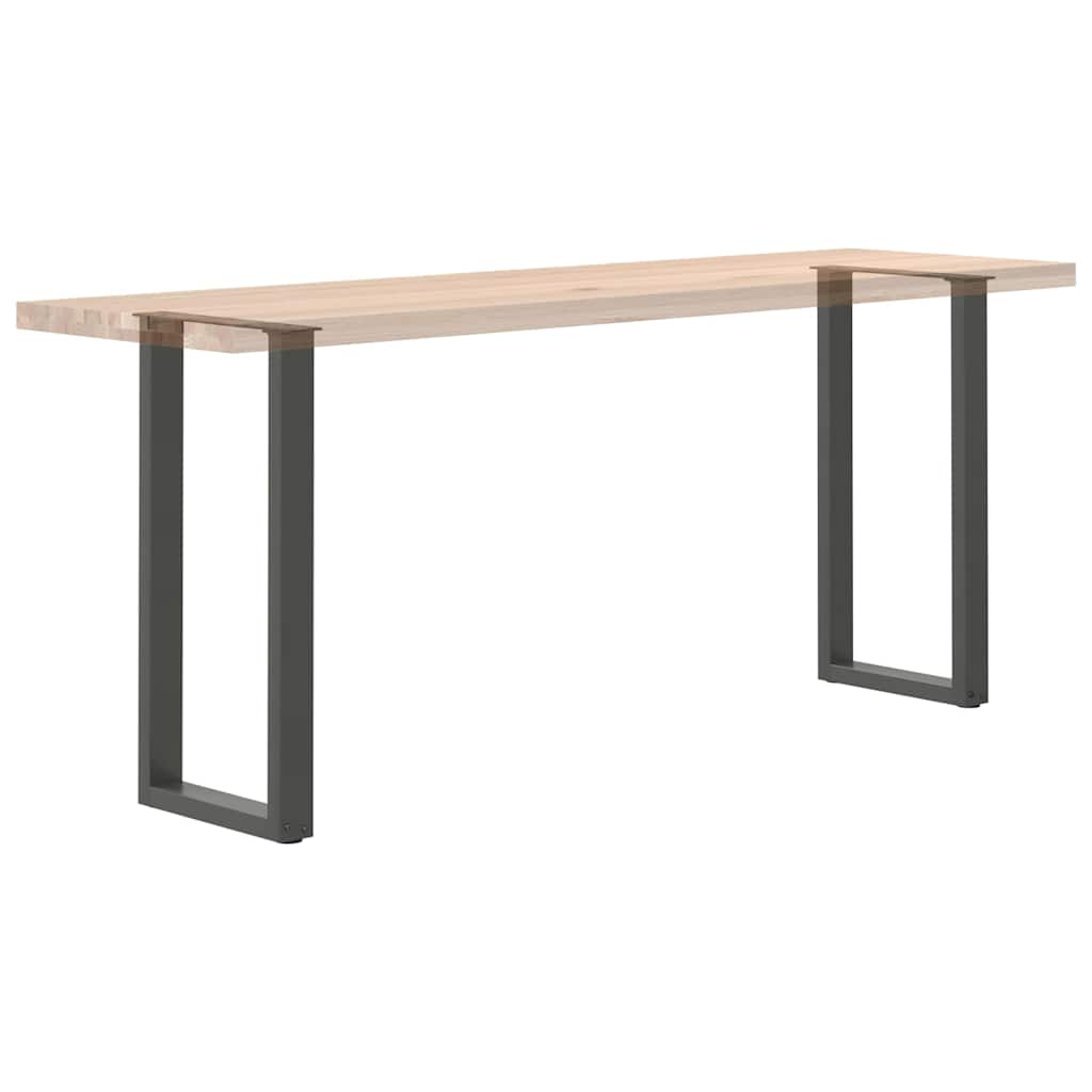 Noge za konzolni stol u obliku slova U, 2 kom, antracit, 28 x (72-73) cm, čelik