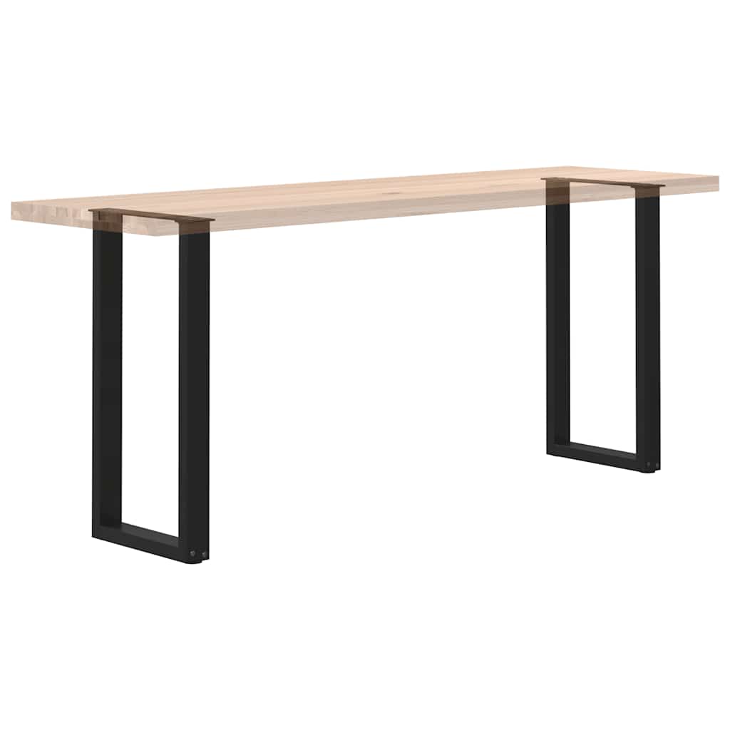 Noge za konzolni stol U-oblik 2 kom Crne 38 x (72-73) cm Čelik
