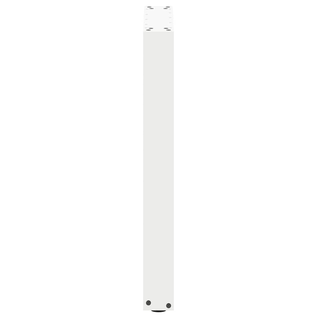 Noge za blagovaonski stol U-oblik 2 kom Bijele 50 x (72-73) cm Čelik