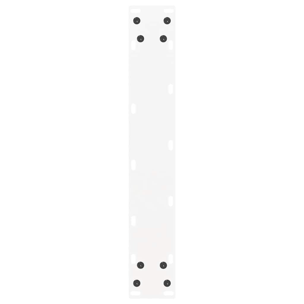 Noge za blagovaonski stol U-oblik 2 kom Bijele 50 x (72-73) cm Čelik