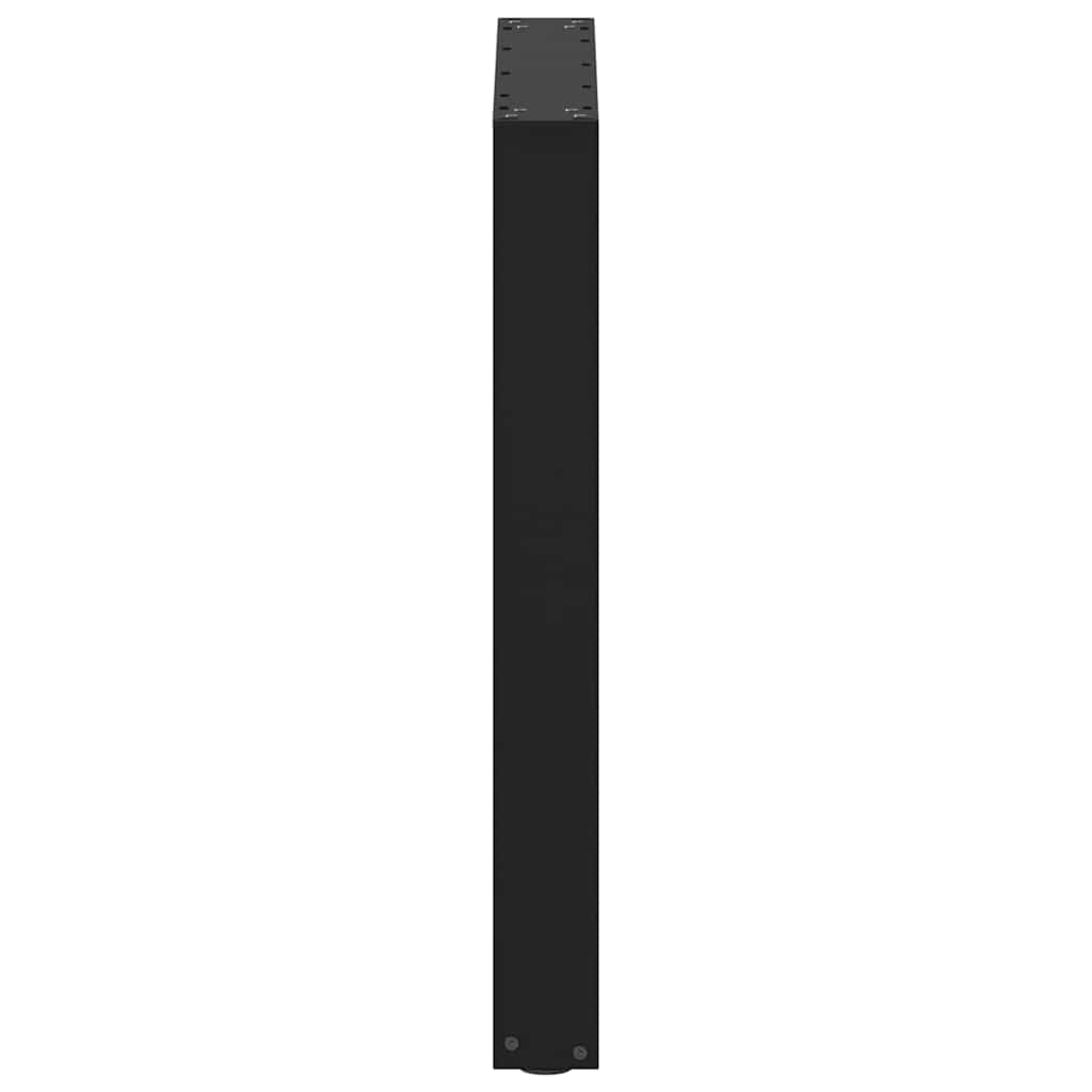 Noge za blagovaonski stol U-oblik 2 kom Crne 60 x (72-73) cm Čelik