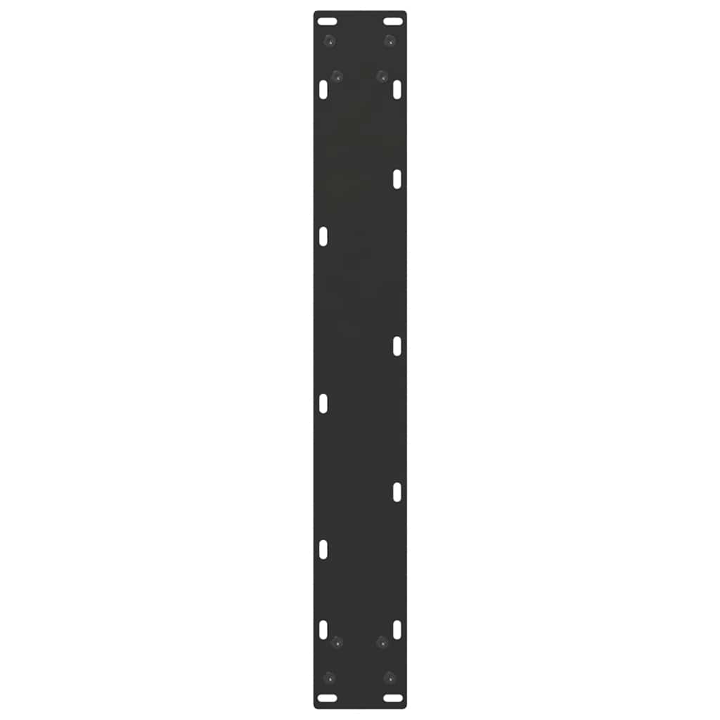 Noge za blagovaonski stol U-oblik 2 kom Crne 60 x (72-73) cm Čelik
