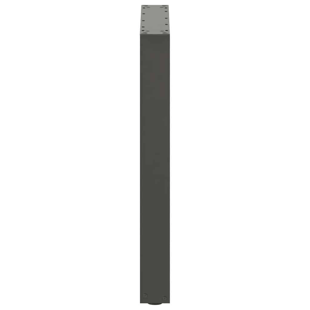 Noge za blagovaonski stol U-oblik 2 kom antracit 70 x (72-73) cm čelik