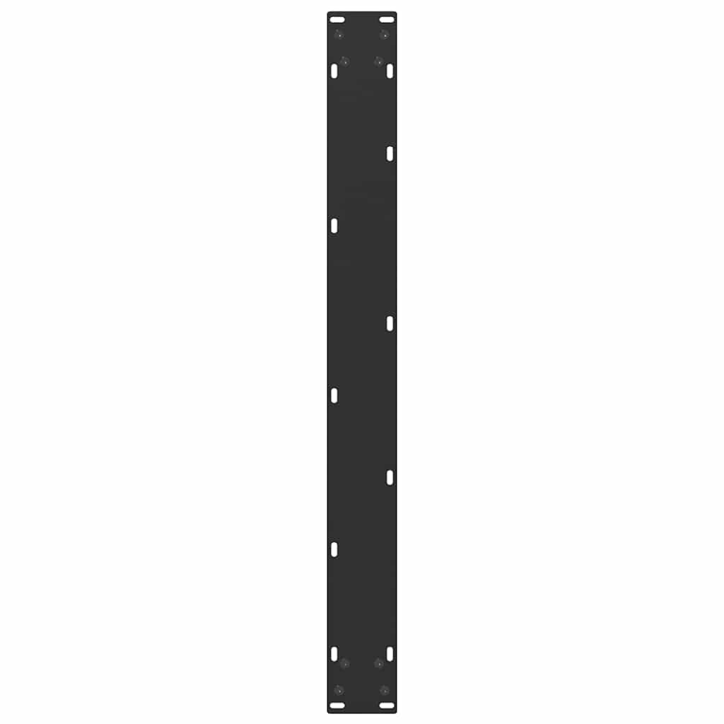 Noge za blagovaonski stol U-oblik 2 kom Crne 80 x (72-73) cm Čelik