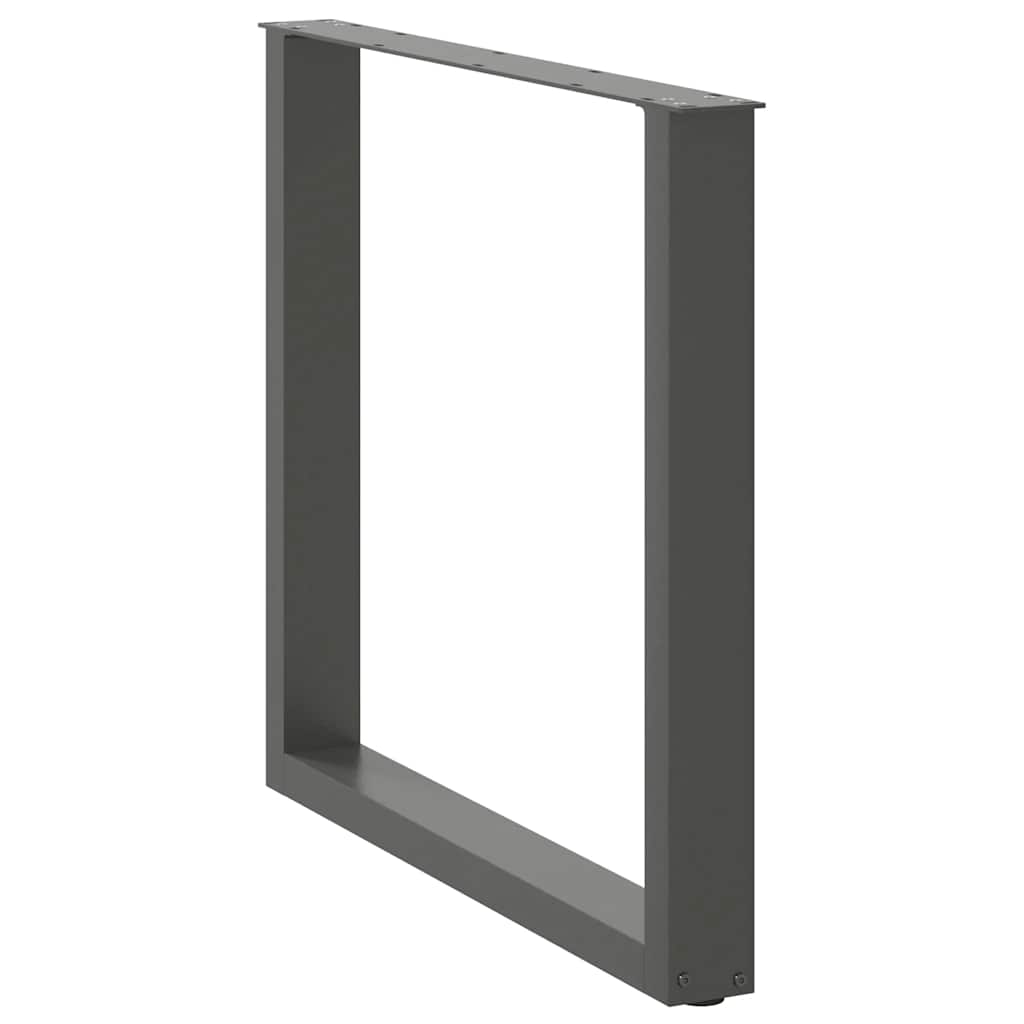 Noge za blagovaonski stol U-oblik 2 kom antracit 90 x (72-73) cm čelik