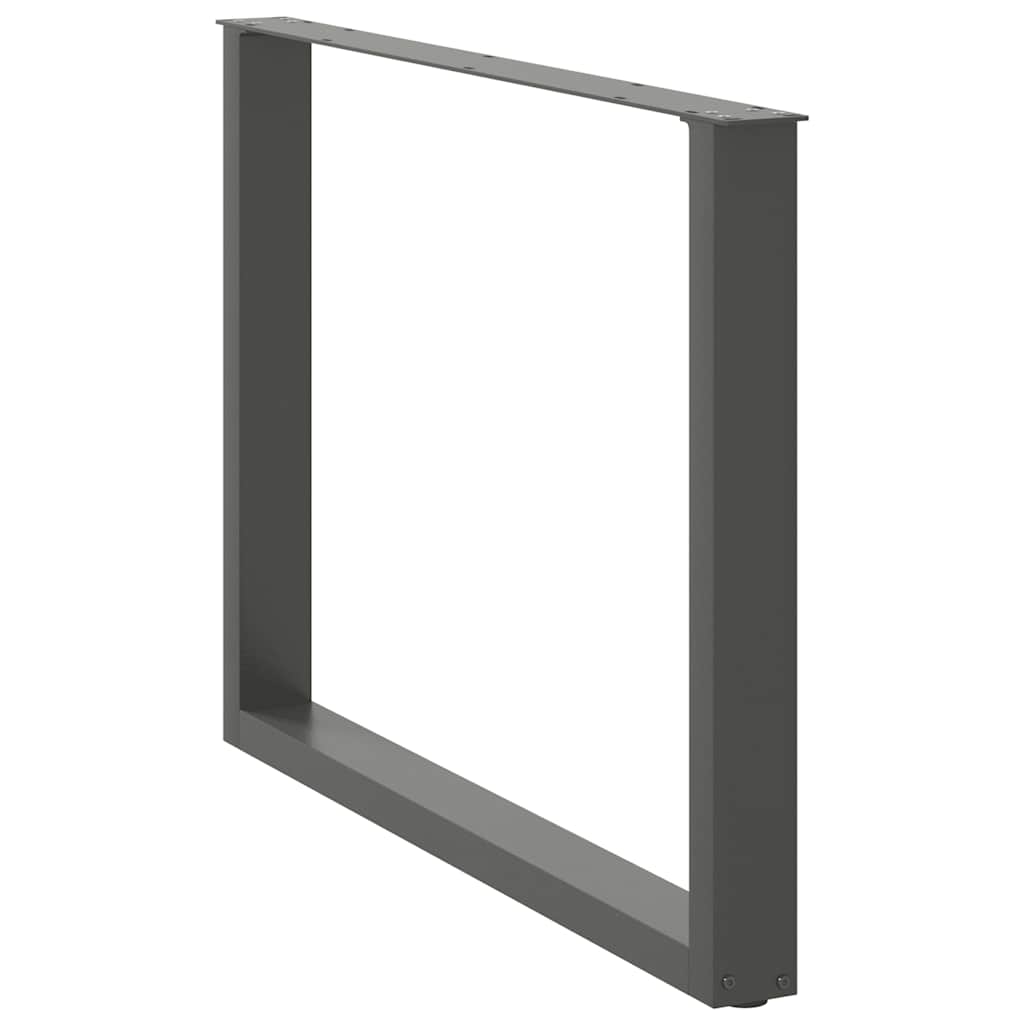 Noge za blagovaonski stol U-oblik 2 kom antracit 100 x (72-73) cm čelik