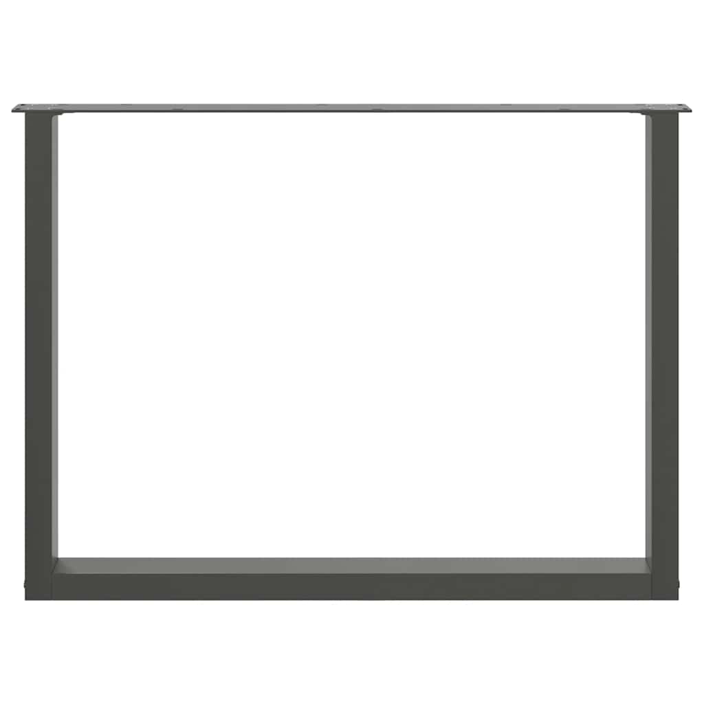 Noge za blagovaonski stol U-oblik 2 kom antracit 100 x (72-73) cm čelik