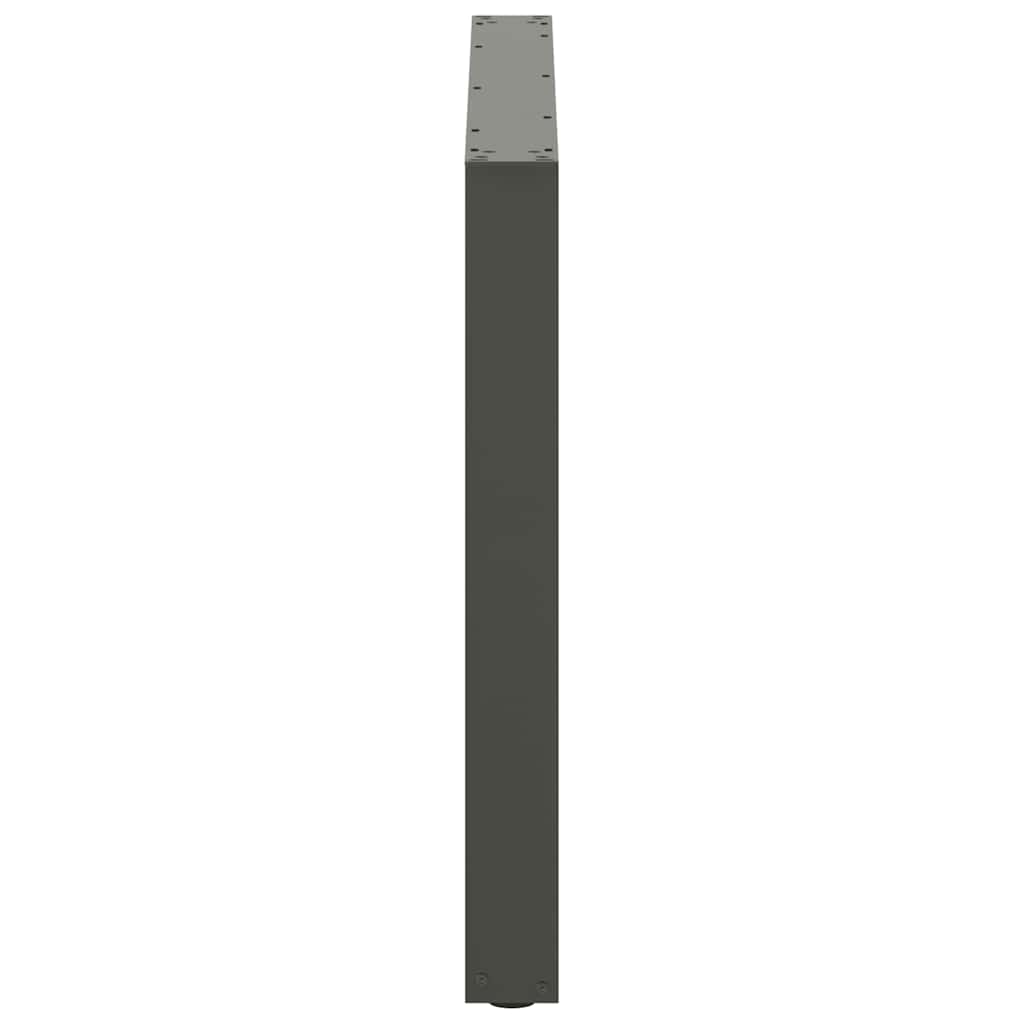 Noge za blagovaonski stol U-oblik 2 kom antracit 100 x (72-73) cm čelik