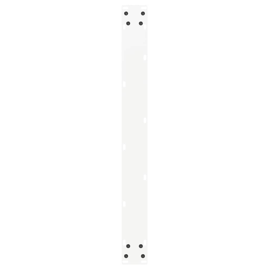 Noge za blagovaonski stol U-oblik 3 kom Bijele 80 x (72-73) cm Čelik