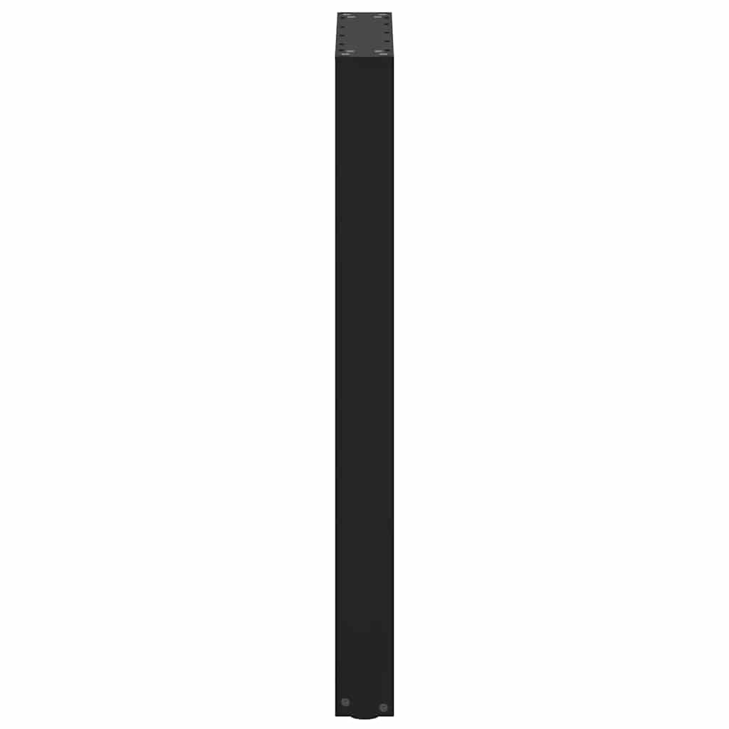 Noge za barski stol U-oblika 2 kom Crne 50 x (90-91) cm Čelik
