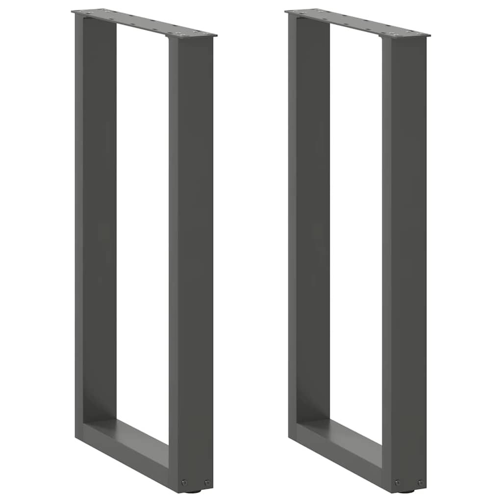 Noge za barski stol U-oblika 2 kom antracit 50 x (90-91) cm čelik