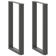 Noge za barski stol U-oblika 2 kom antracit 50 x (90-91) cm čelik