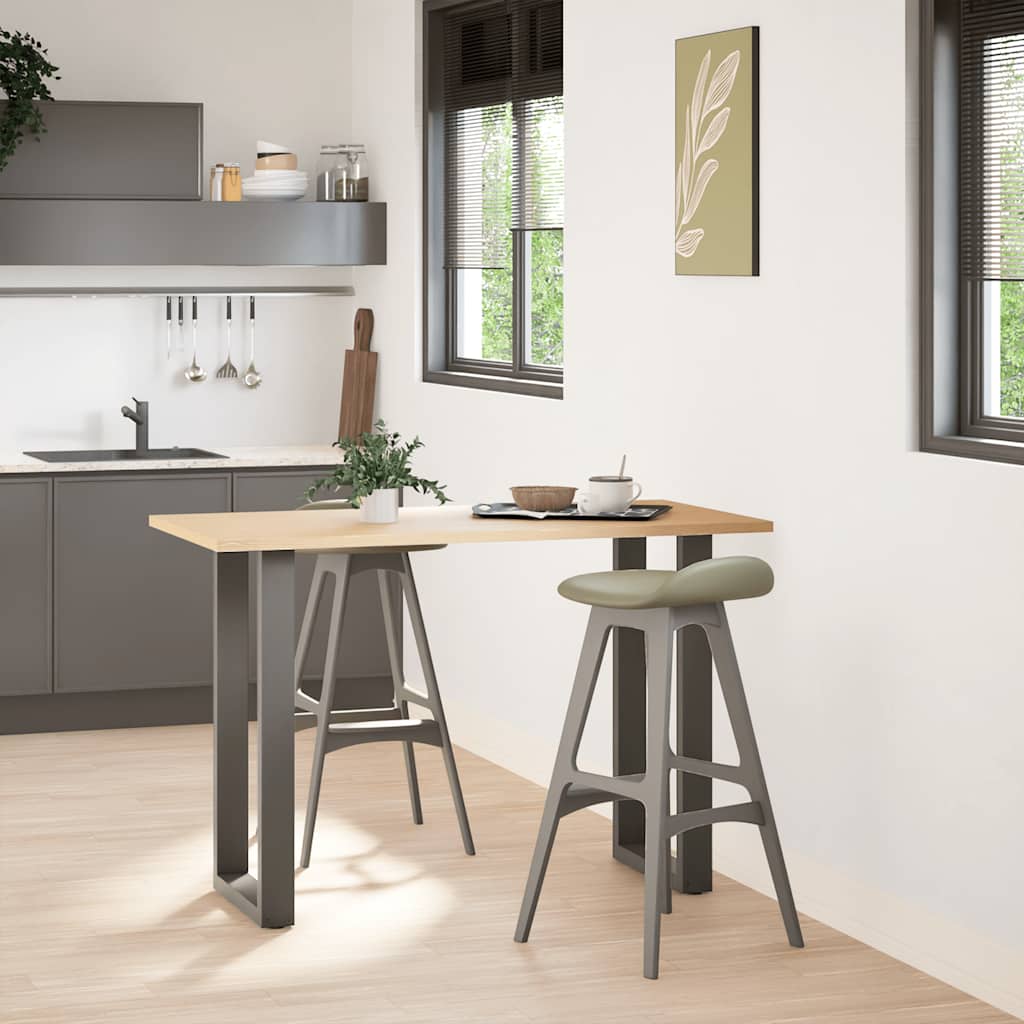 Noge za barski stol U-oblika 2 kom antracit 50 x (90-91) cm čelik