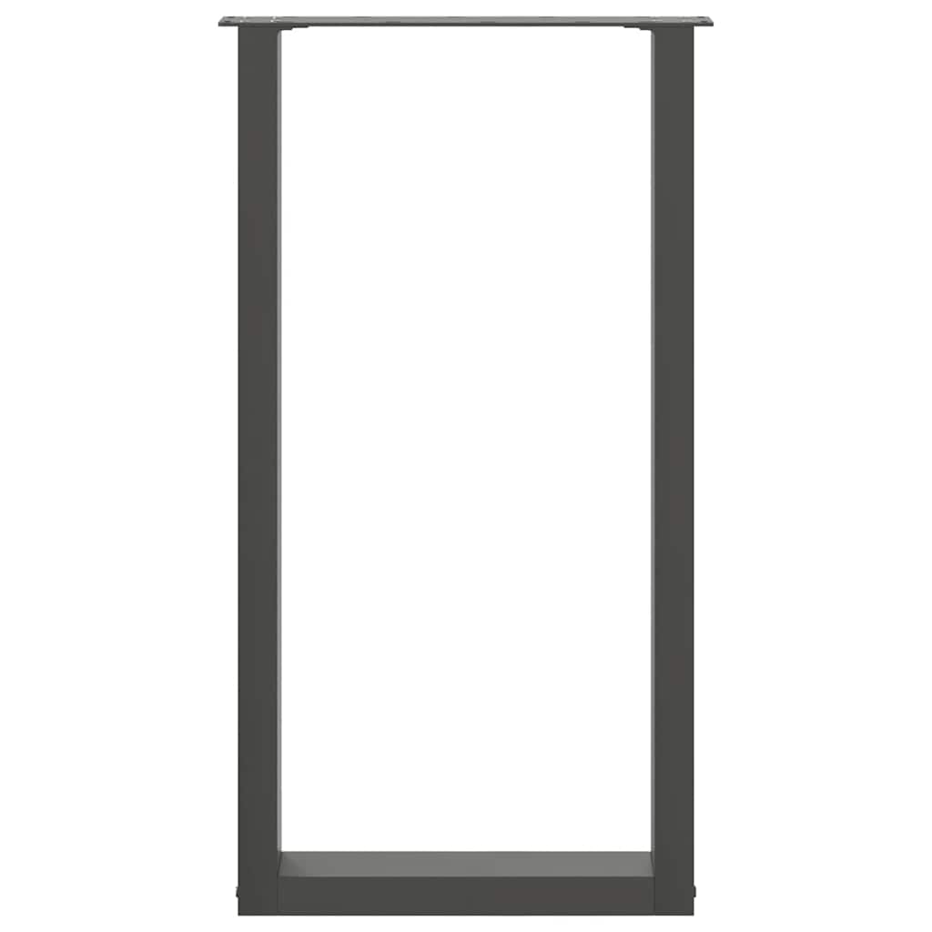 Noge za barski stol U-oblika 2 kom antracit 50 x (90-91) cm čelik