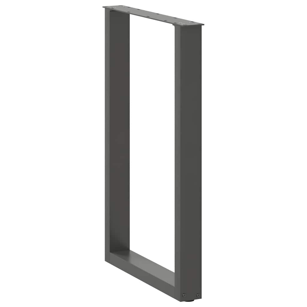 Noge za barski stol U-oblika 2 kom antracit 60 x (90-91) cm čelik