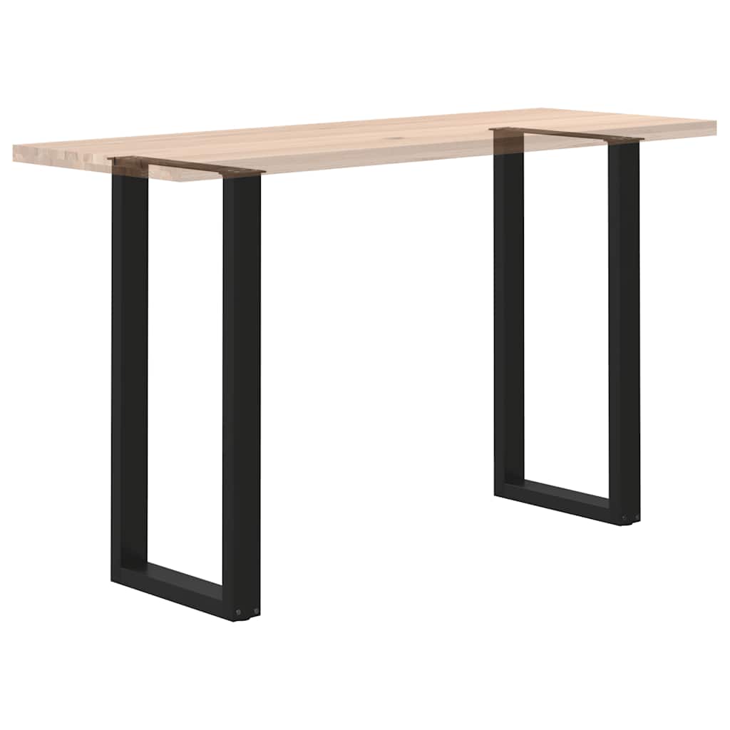 Noge za barski stol U-oblika 2 kom Crne 40 x (100-101) cm Čelik