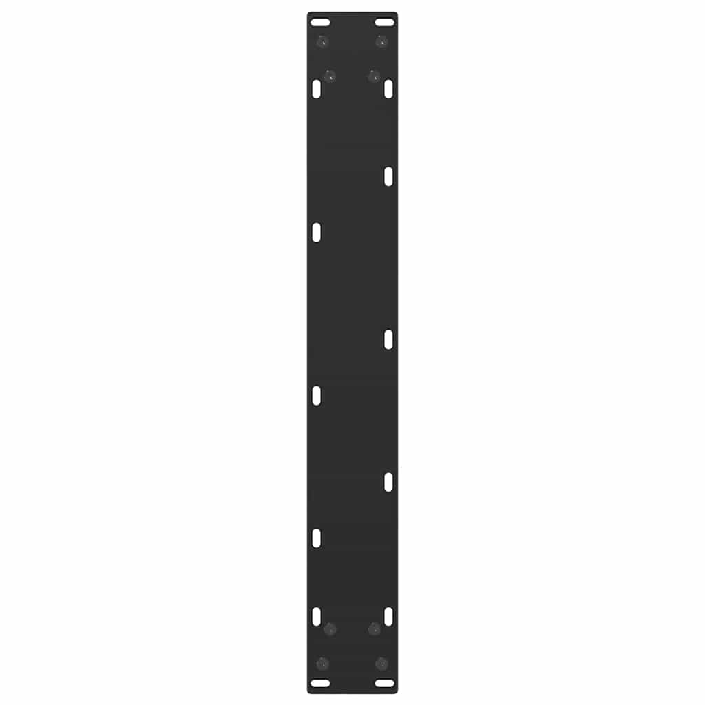 Noge za barski stol U-oblika 2 kom Crne 60 x (100-101) cm Čelik