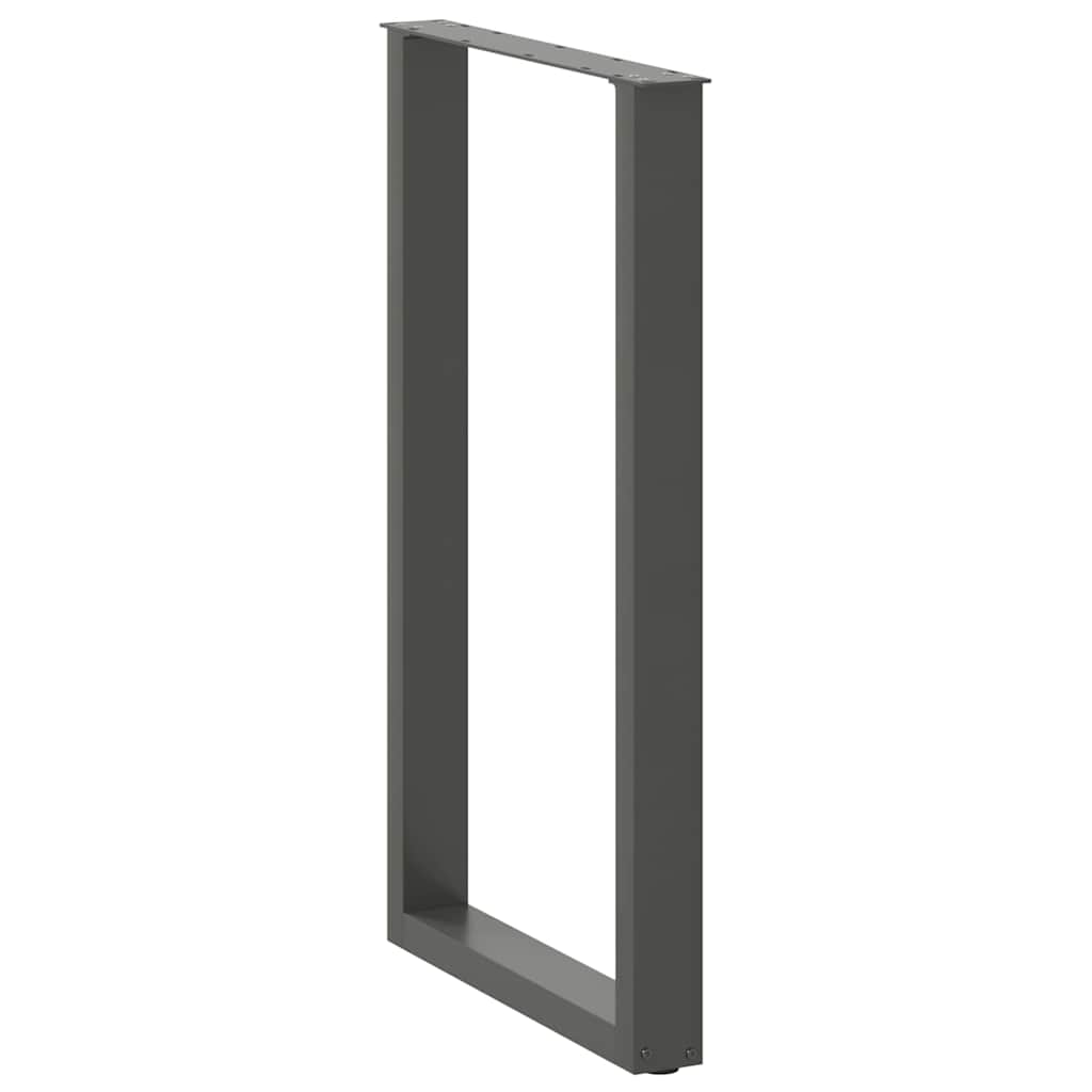 Noge za barski stol U-oblika 2 kom antracit 60 x (100-101) cm čelik
