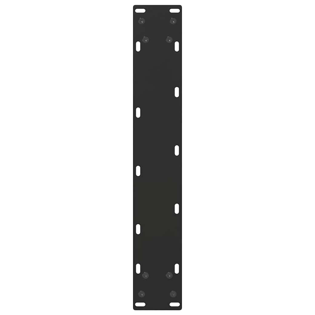 Noge za barski stol U-oblika 2 kom Crne 50 x (110-111) cm Čelik