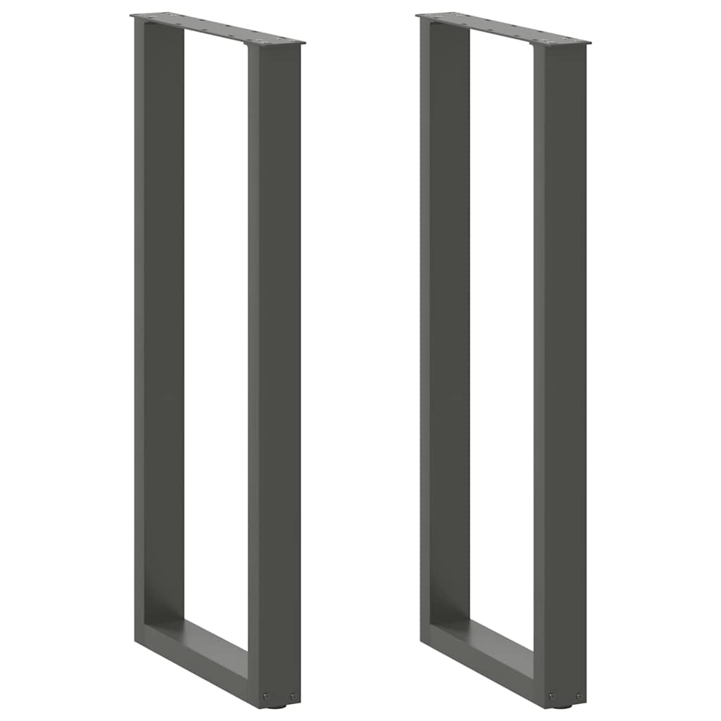Noge za barski stol U-oblika 2 kom antracit 50 x (110-111) cm čelik