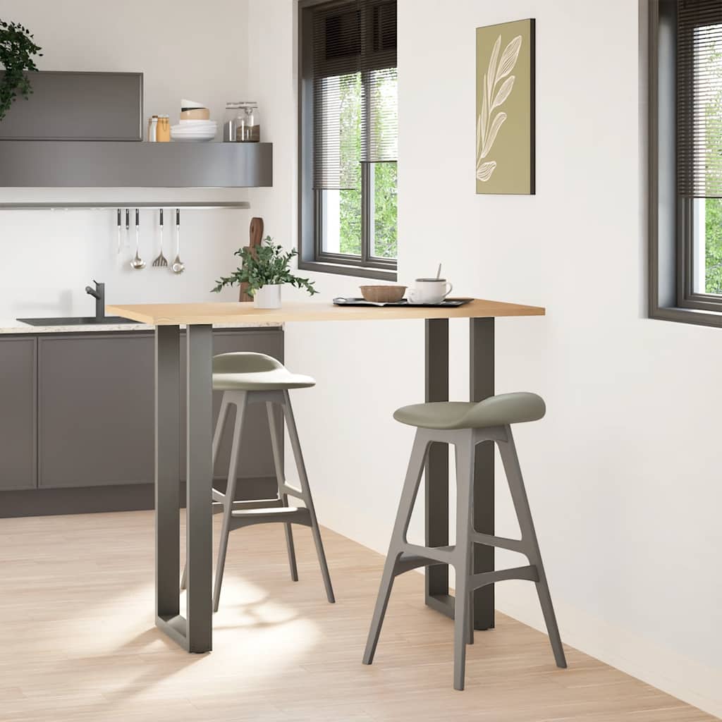 Noge za barski stol U-oblika 2 kom antracit 50 x (110-111) cm čelik