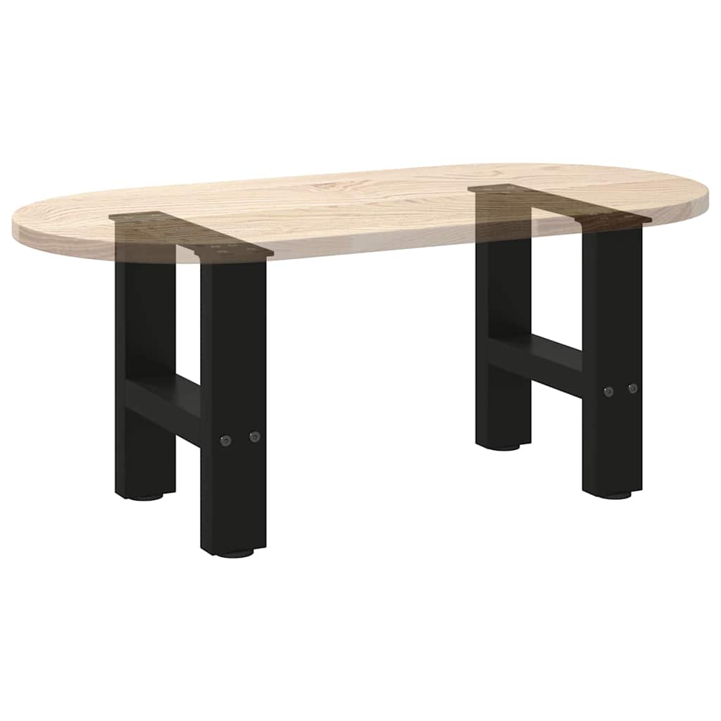 Noge za klub stolić crne 2 kom 40 x (30-31) cm čelik
