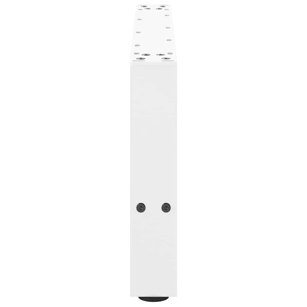 Noge za klub stolić bijele 2 kom 60 x (30-31) cm čelik
