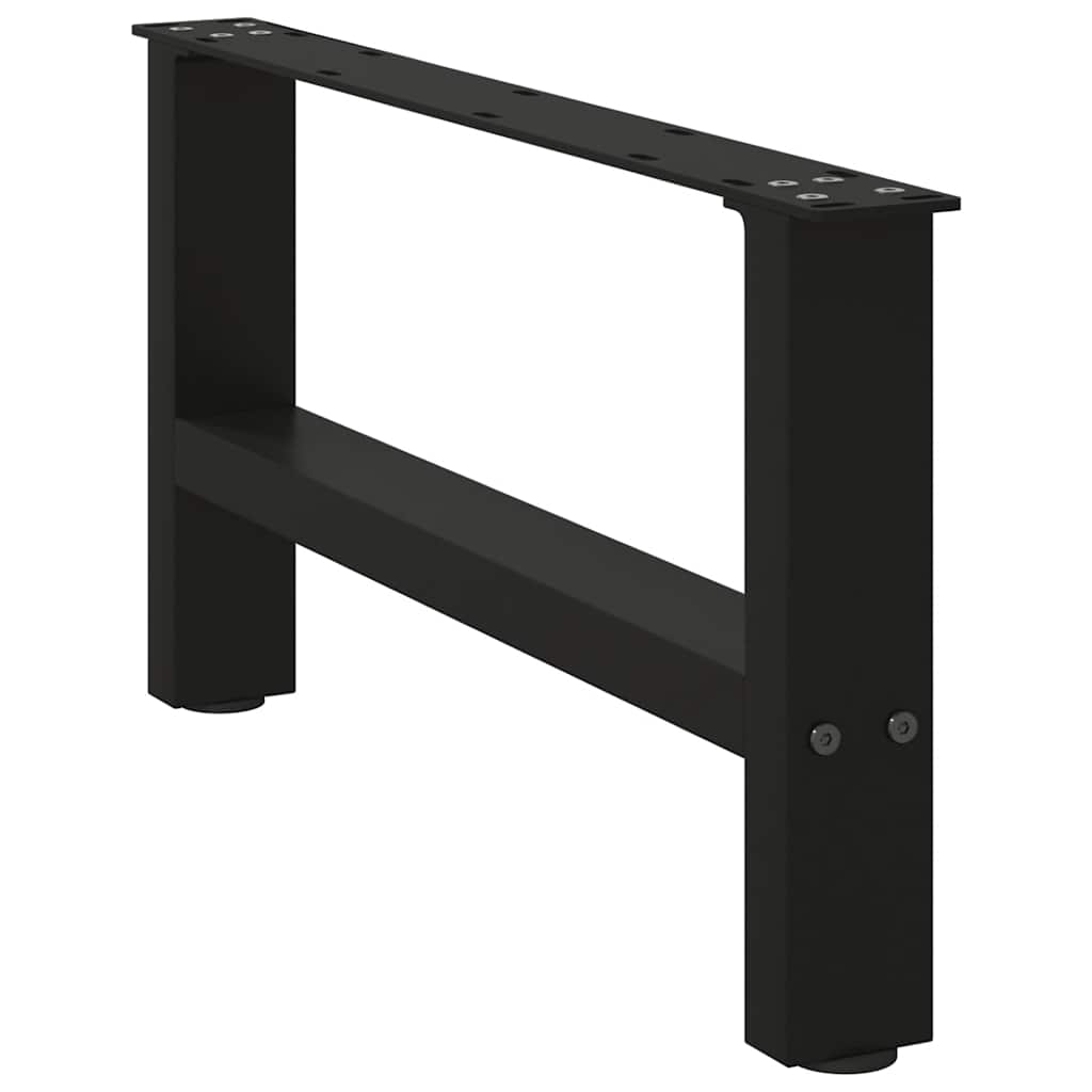 Noge za klub stolić crne 2 kom 70 x (30-31) cm čelik