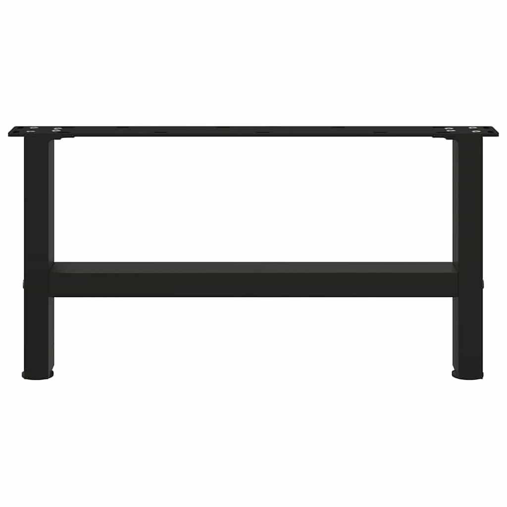 Noge za klub stolić crne 2 kom 70 x (30-31) cm čelik
