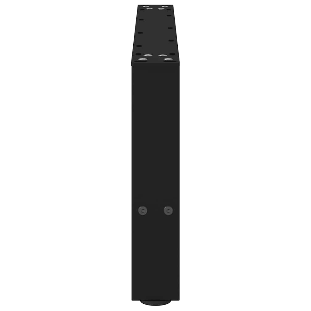 Noge za klub stolić crne 2 kom 70 x (30-31) cm čelik