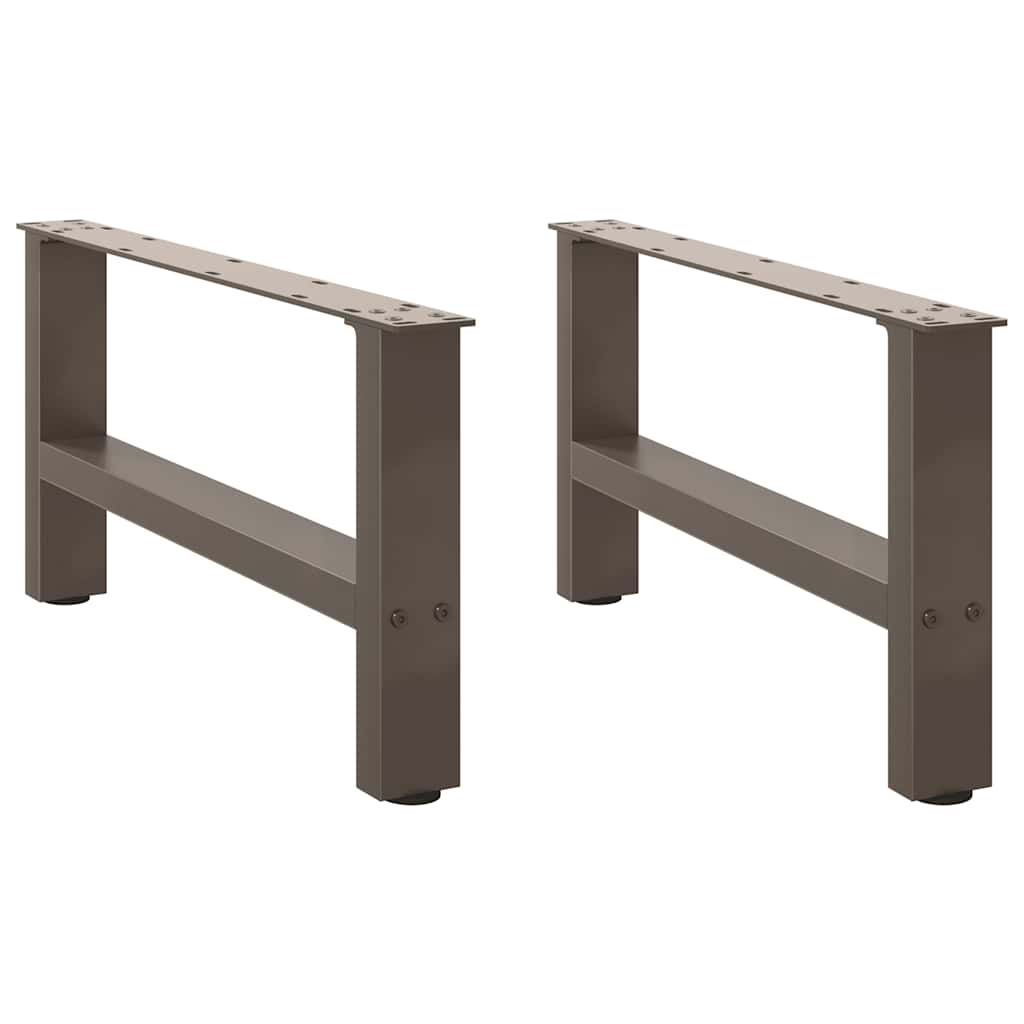 Noge za klub stolić prirodni čelik 2 kom 70 x (30-31) cm čelik