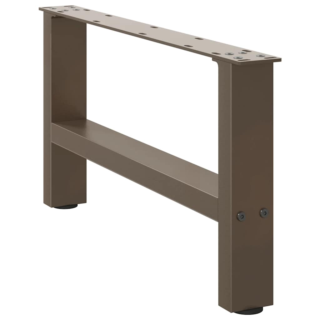 Noge za klub stolić prirodni čelik 2 kom 70 x (30-31) cm čelik
