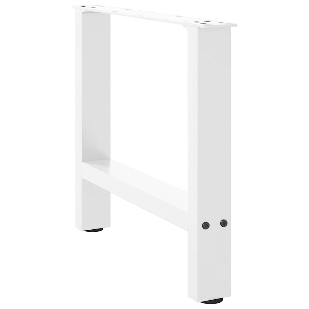 Noge za klub stolić bijele 2 kom 50 x (42-43) cm čelik