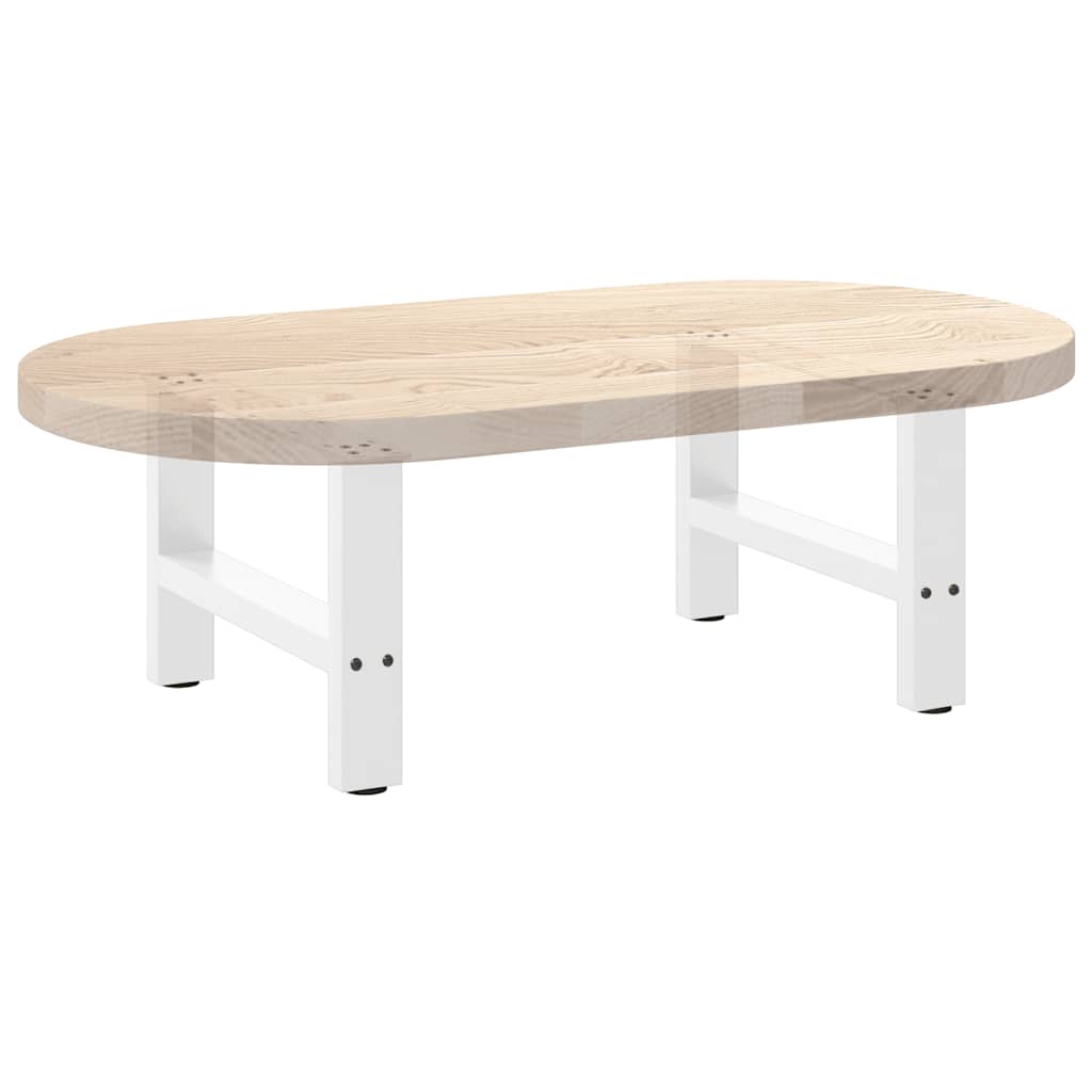Noge za klub stolić bijele 2 kom 50 x (42-43) cm čelik