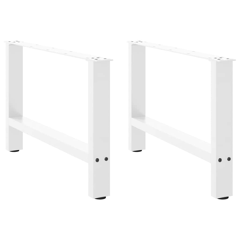 Noge za klub stolić bijele 2 kom 70 x (42-43) cm čelik