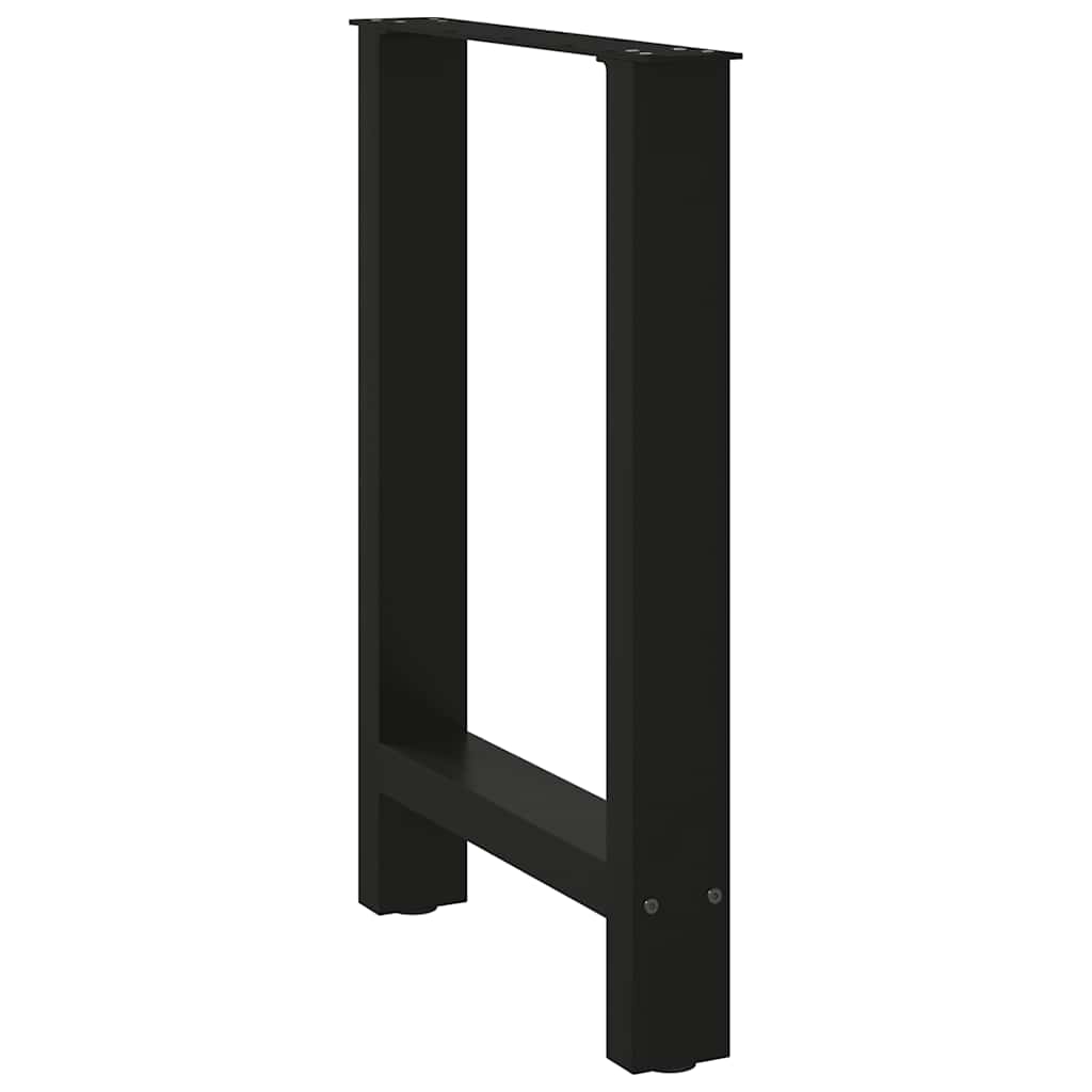Noge za blagovaonski stol Crne 2 kom 50 x (72-73) cm Čelik