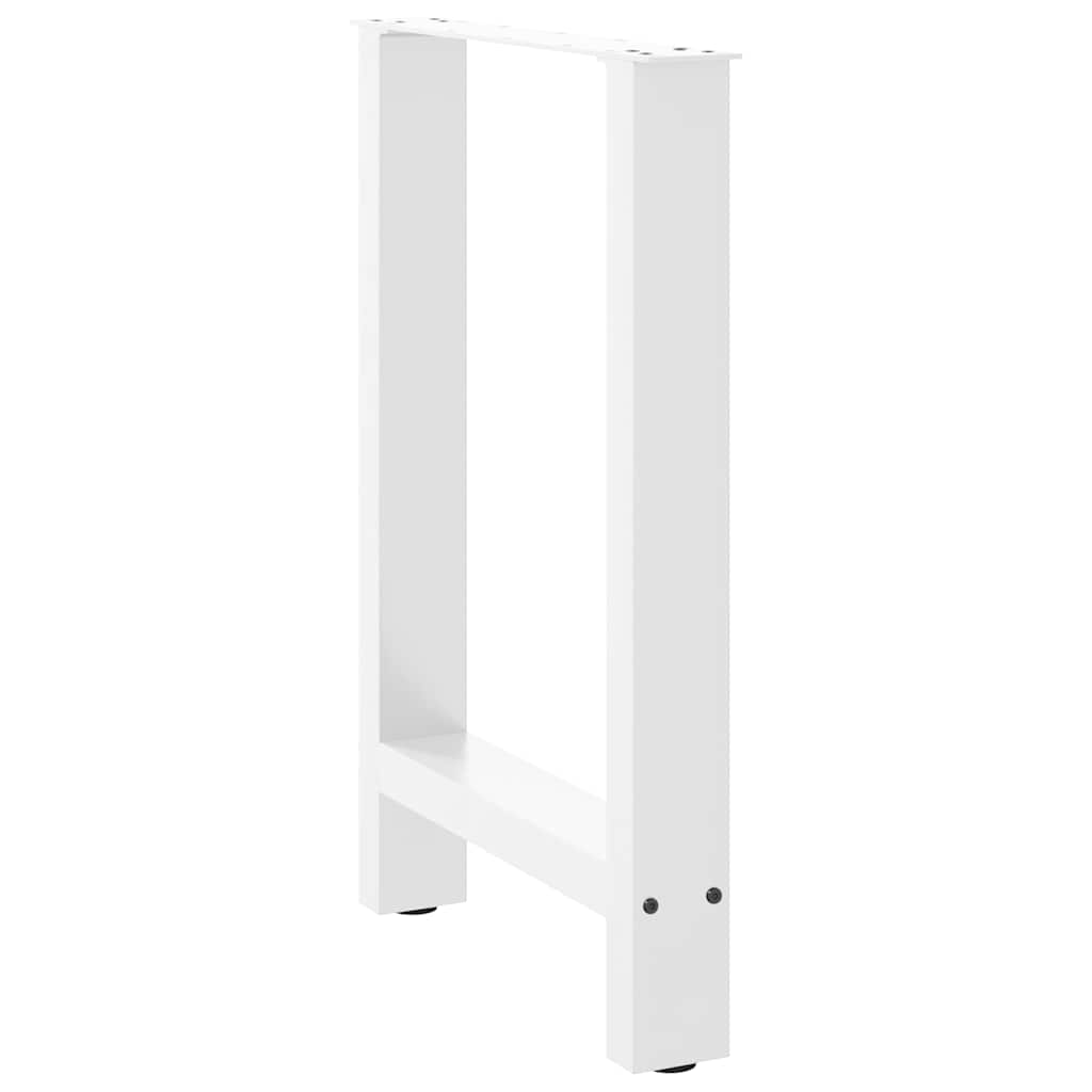 Noge za blagovaonski stol bijele 2 kom 50 x (72-73) cm čelik