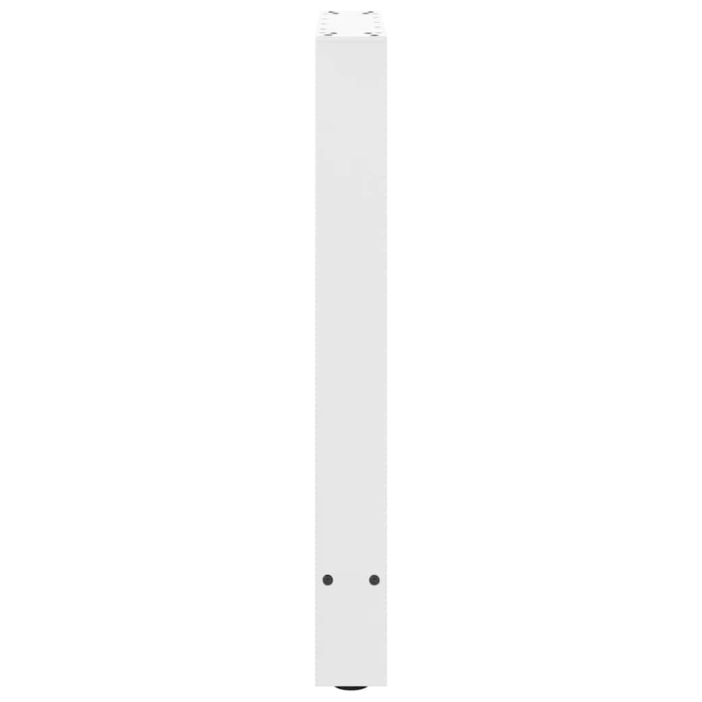 Noge za blagovaonski stol bijele 2 kom 50 x (72-73) cm čelik