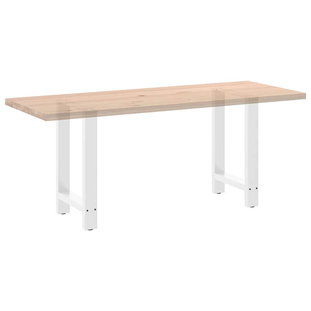 Noge za blagovaonski stol bijele 2 kom 50 x (72-73) cm čelik