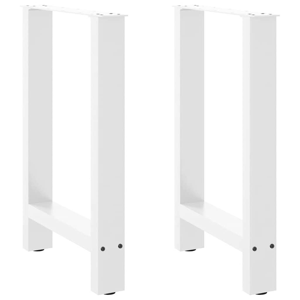 Noge za blagovaonski stol bijele 2 kom 60 x (72-73) cm čelik