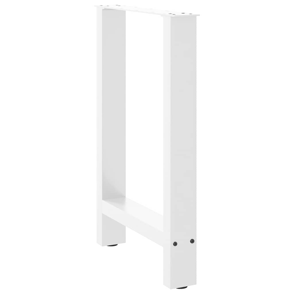 Noge za blagovaonski stol bijele 2 kom 60 x (72-73) cm čelik