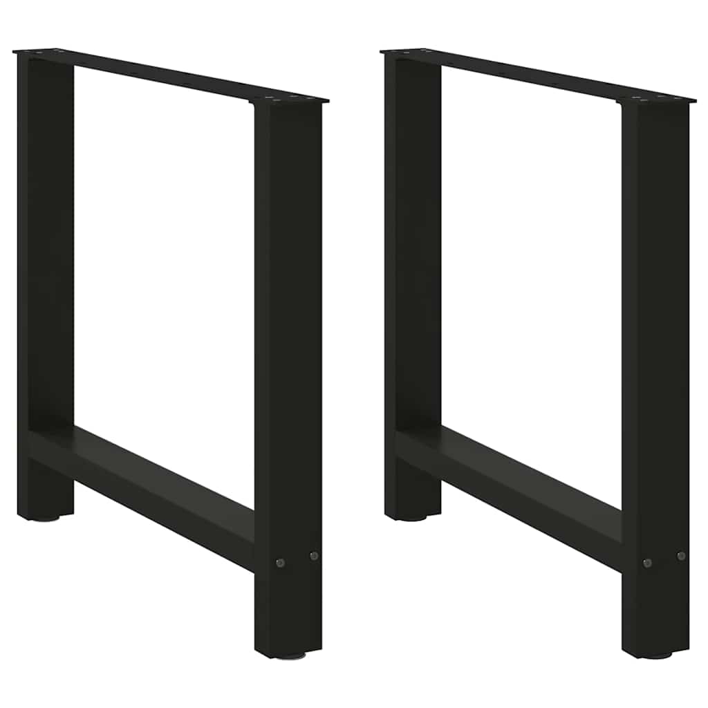 Noge za blagovaonski stol Crne 2 kom 70 x (72-73) cm Čelik