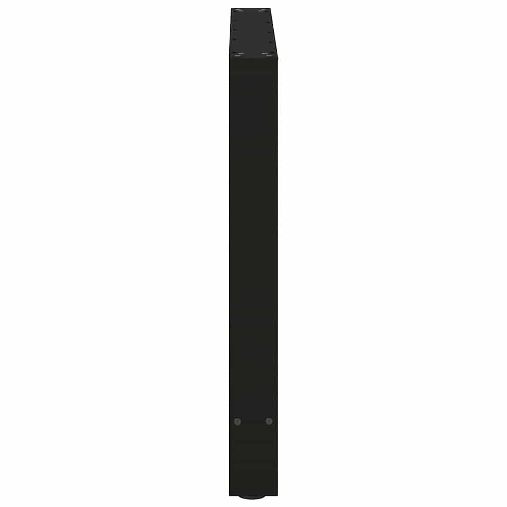 Noge za blagovaonski stol Crne 2 kom 70 x (72-73) cm Čelik
