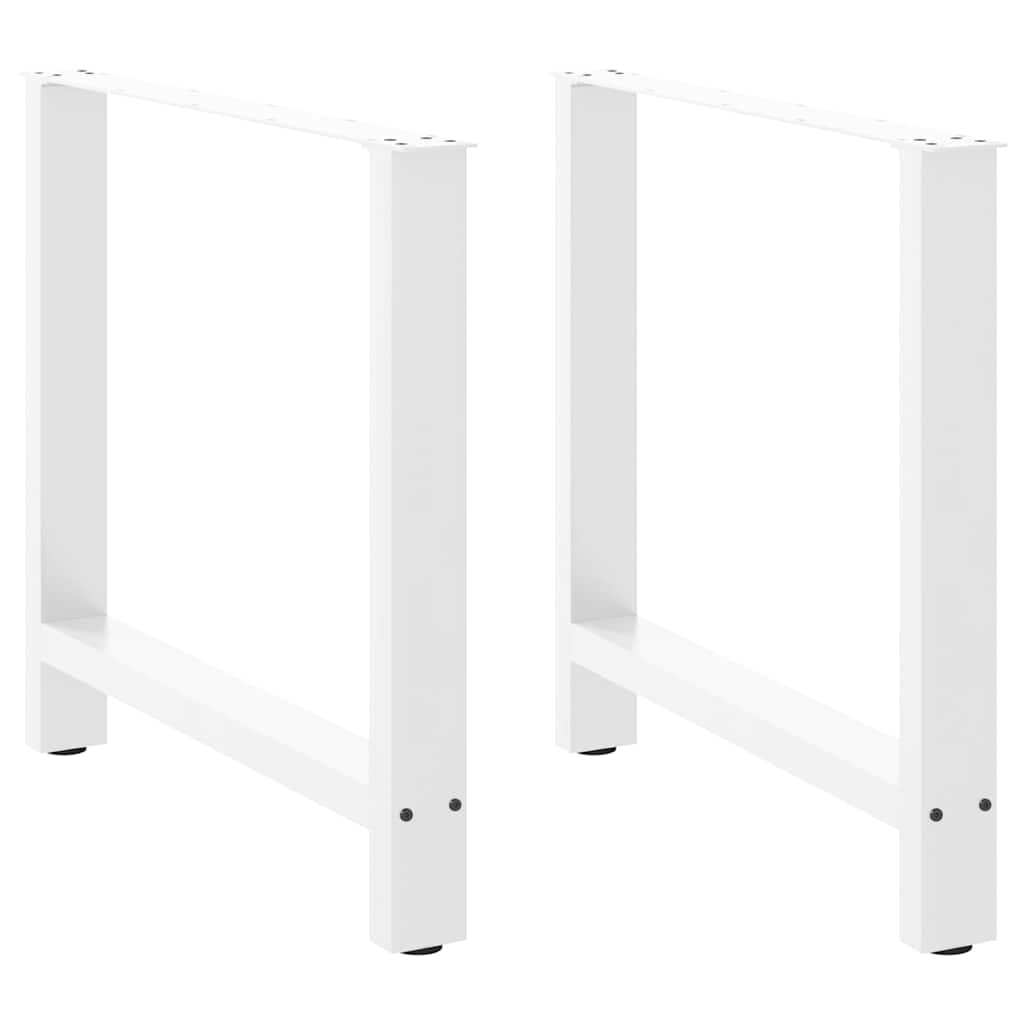 Noge za blagovaonski stol bijele 2 kom 70 x (72-73) cm čelik