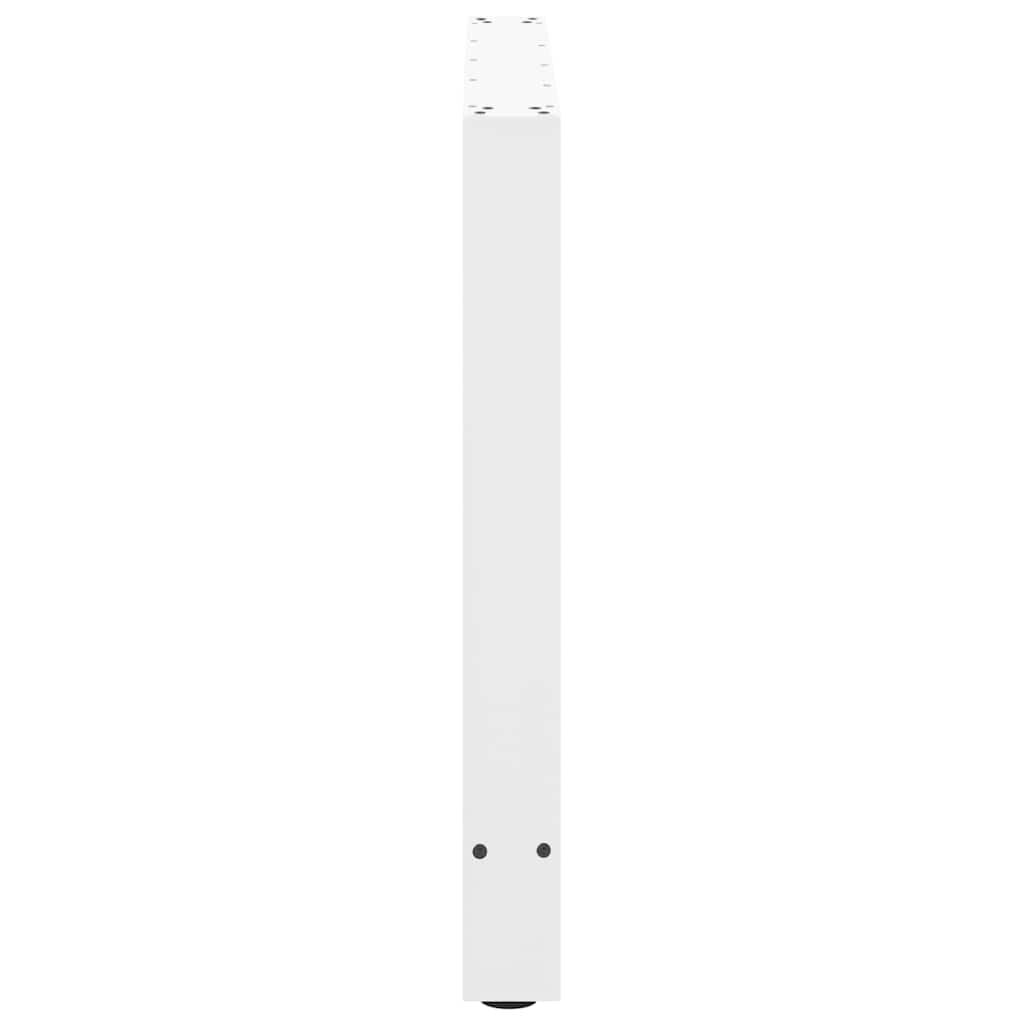 Noge za blagovaonski stol bijele 2 kom 70 x (72-73) cm čelik