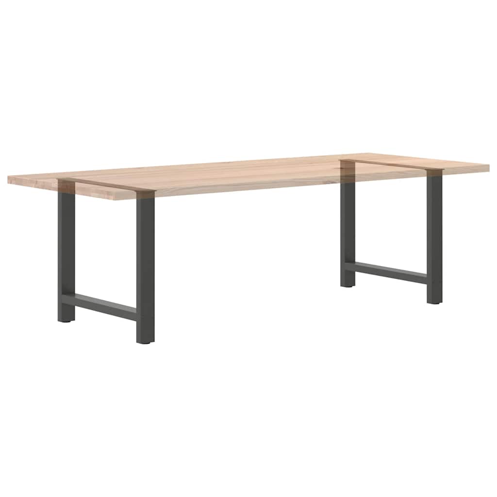 Noge za blagovaonski stol antracit boje 2 kom 70 x (72-73) cm čelik